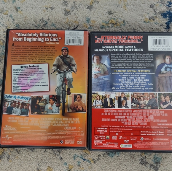 40 Year Old Virgin & Step Brothers DVDs - Picture 2 of 4
